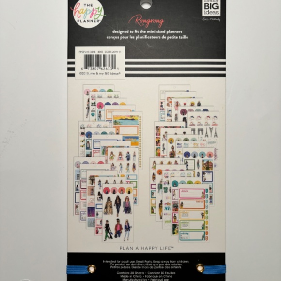 NEW The Happy Planner Sticker Sheet Book Mini Calendar GOING PLACES Rongrong 544 - Picture 5 of 16